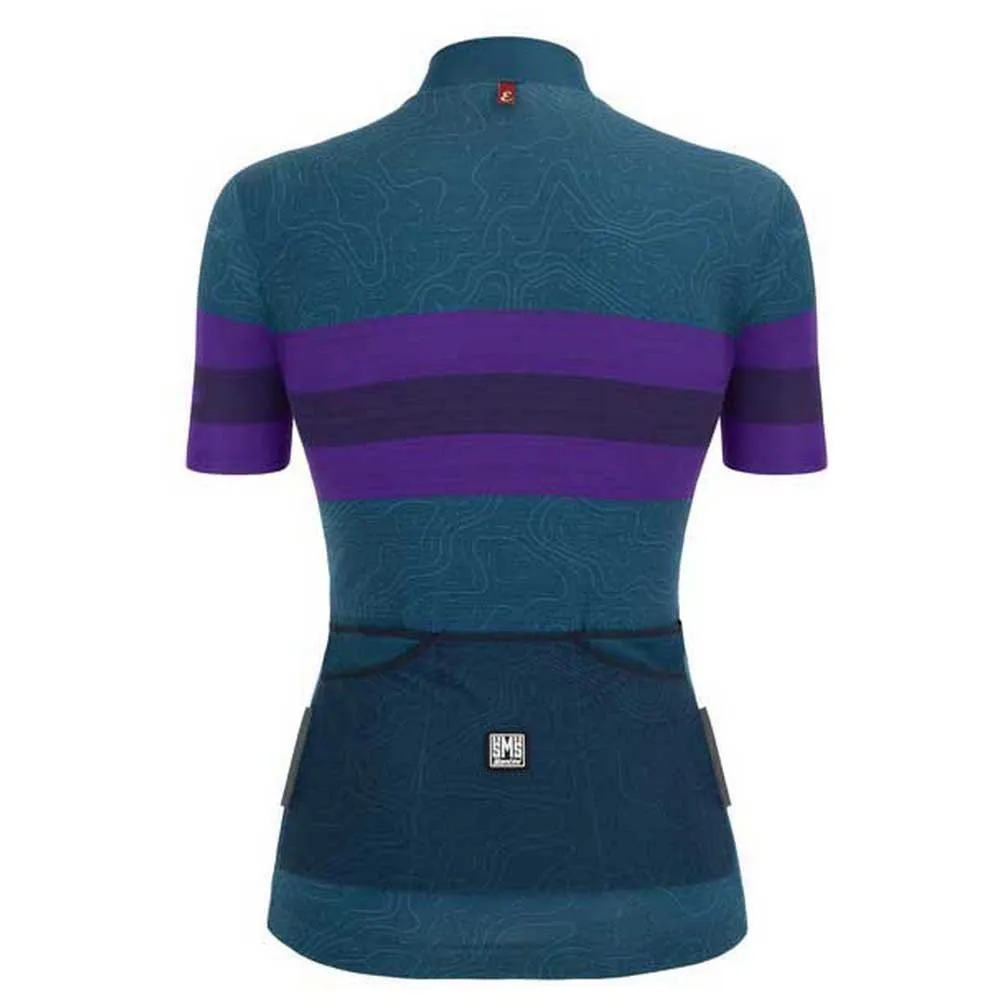 Santini Nova Eroica Opera Kurzarm-radtrikot, Green / blue Santini Nova Eroica Opera Kurzarm-radtrikot, Green / blue