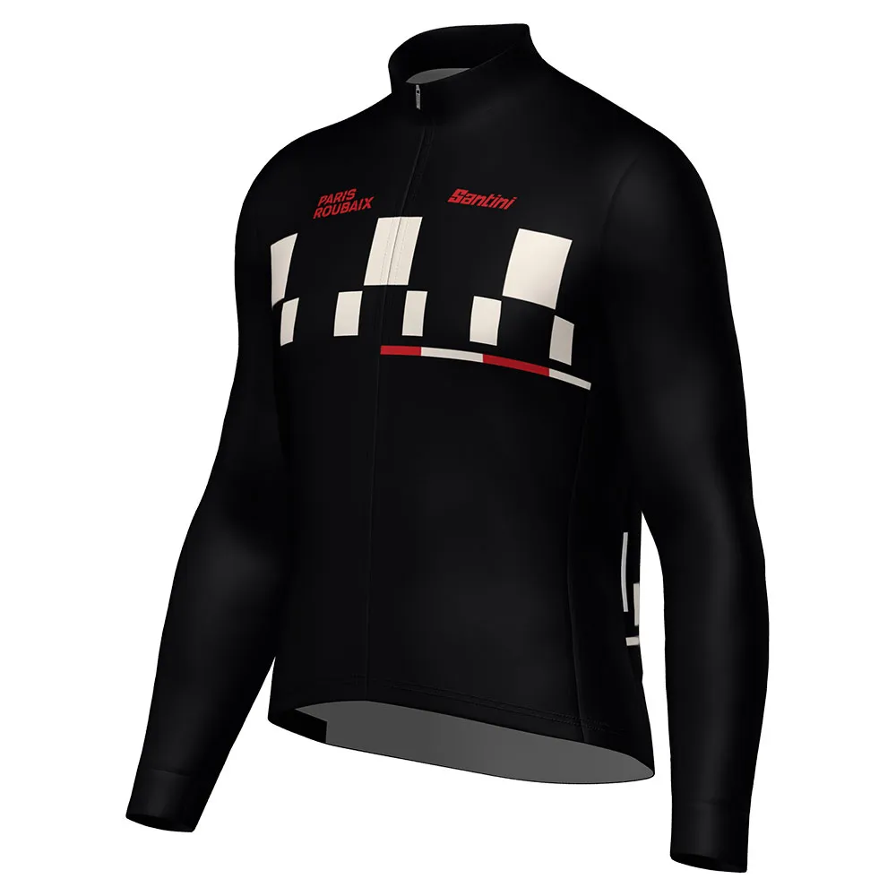 Santini Paris-roubaix 2025 Langarm-trikot, Print Santini Paris-roubaix 2025 Langarm-trikot, Print