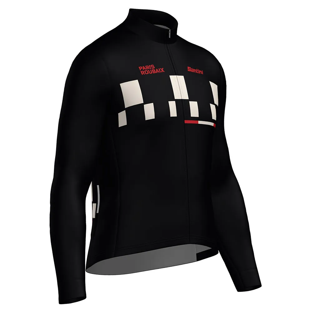 Santini Paris-roubaix 2025 Langarm-trikot, Print Santini Paris-roubaix 2025 Langarm-trikot, Print