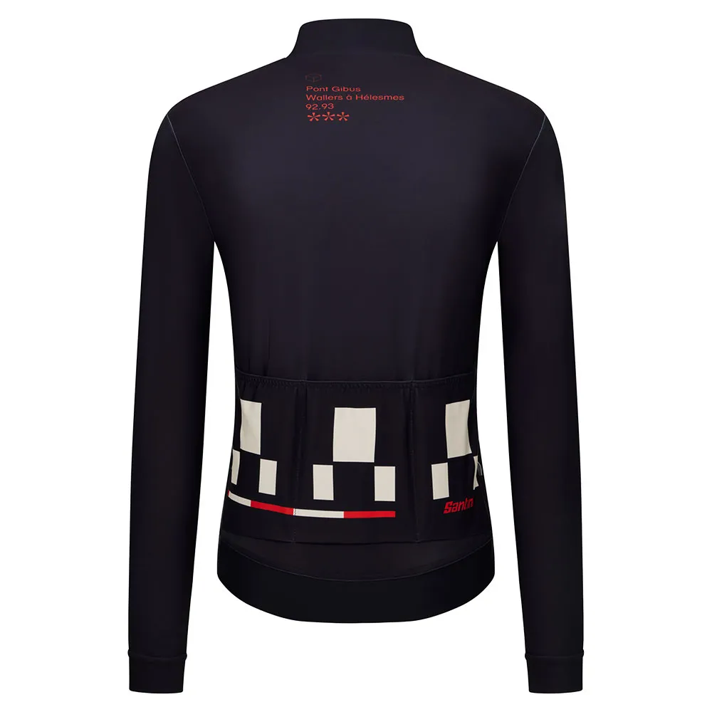 Santini Paris-roubaix 2025 Langarm-trikot, Print Santini Paris-roubaix 2025 Langarm-trikot, Print