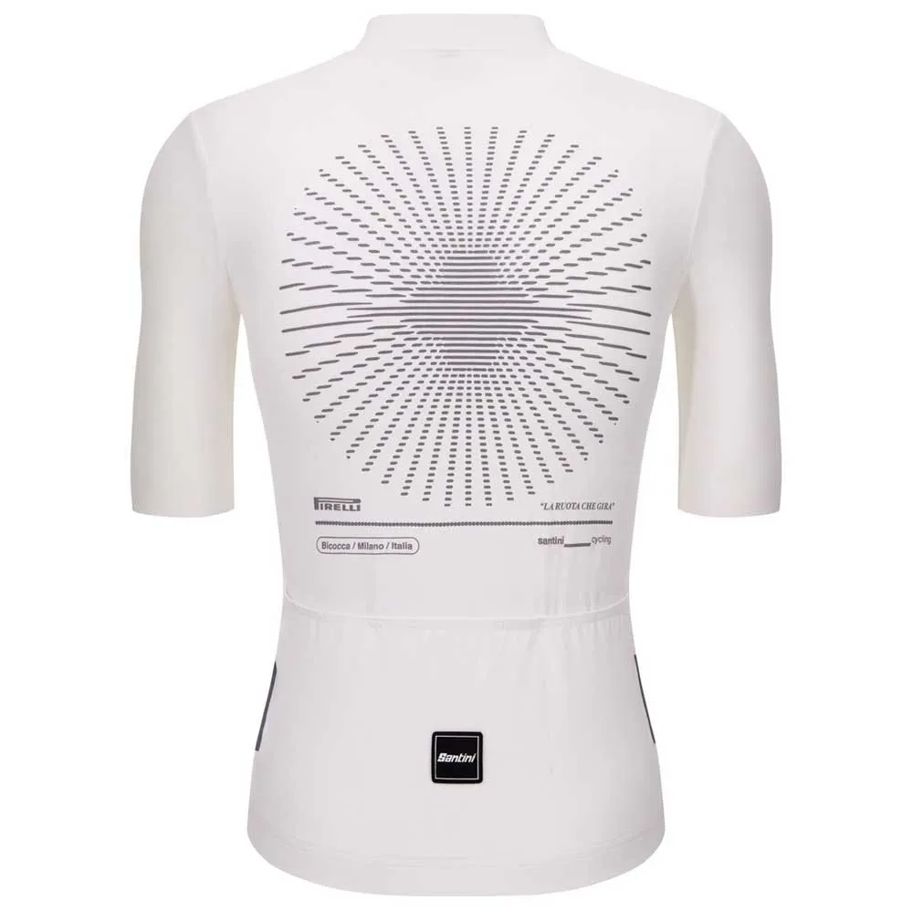 Santini Pirelli Wheel Kurzarm-radtrikot Santini Pirelli Wheel Kurzarm-radtrikot