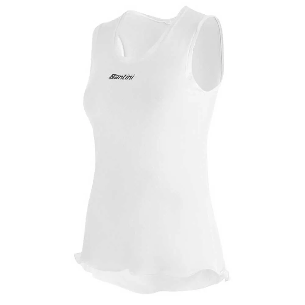 Santini Piuma Active Ärmelloses Baselayer, White Santini Piuma Active Ärmelloses Baselayer, White