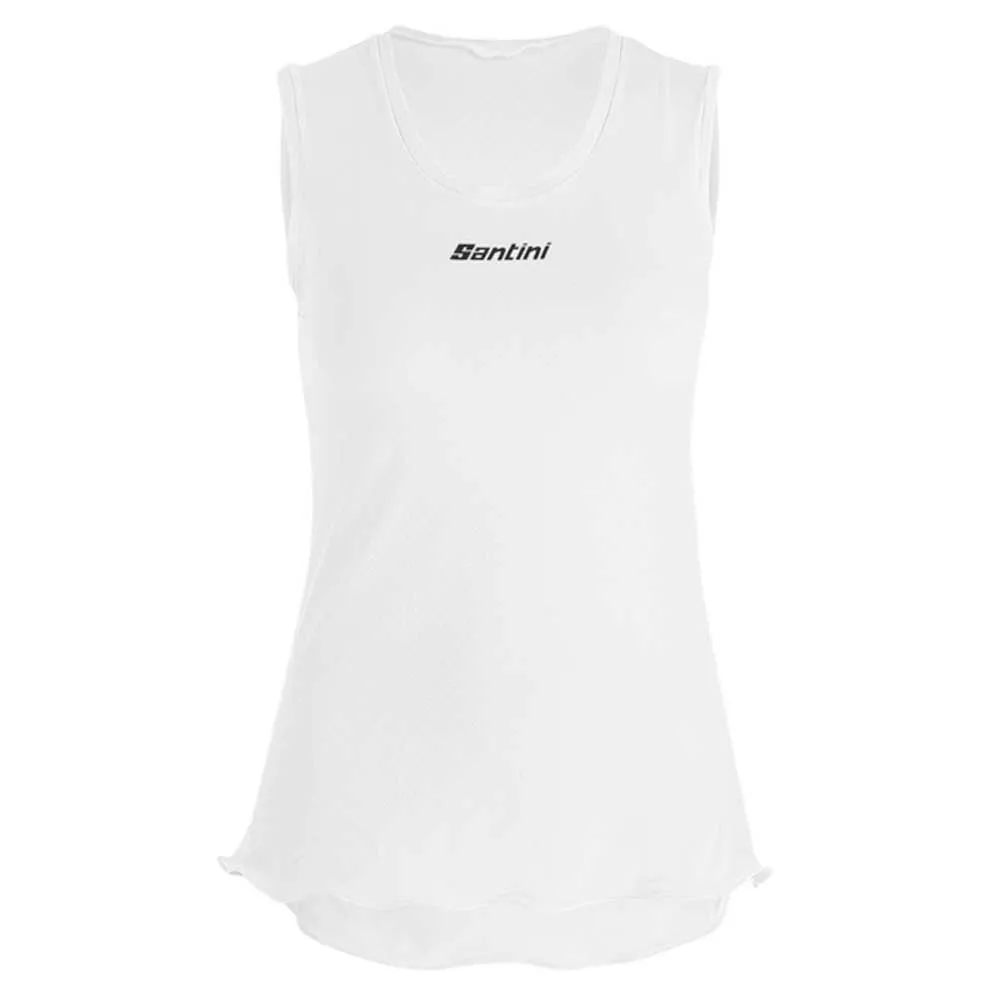 Santini Piuma Active Ärmelloses Baselayer, White Santini Piuma Active Ärmelloses Baselayer, White