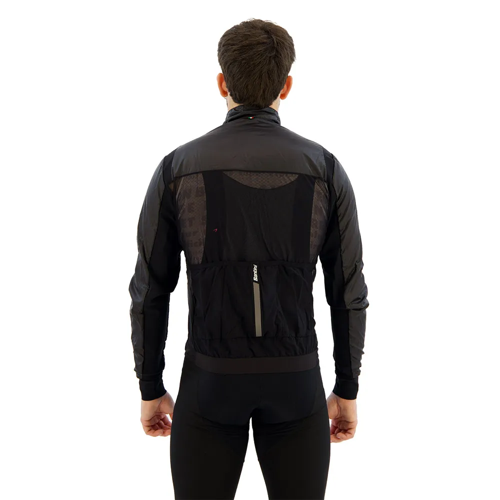 Santini Redux Lite Wind Jacke, Black Santini Redux Lite Wind Jacke, Black