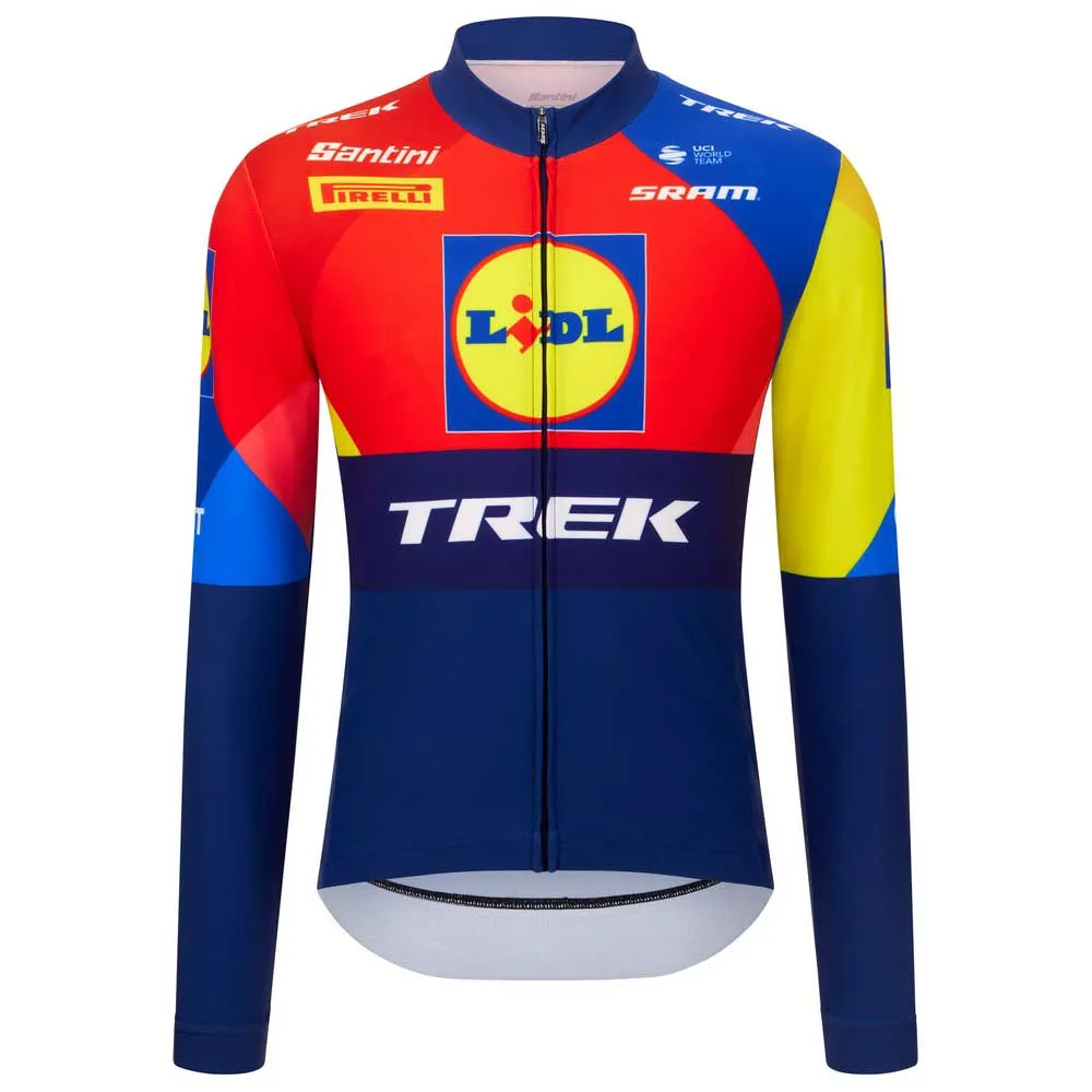 Santini Replica Lidl-trek 2025 Langarm-trikot Santini Replica Lidl-trek 2025 Langarm-trikot