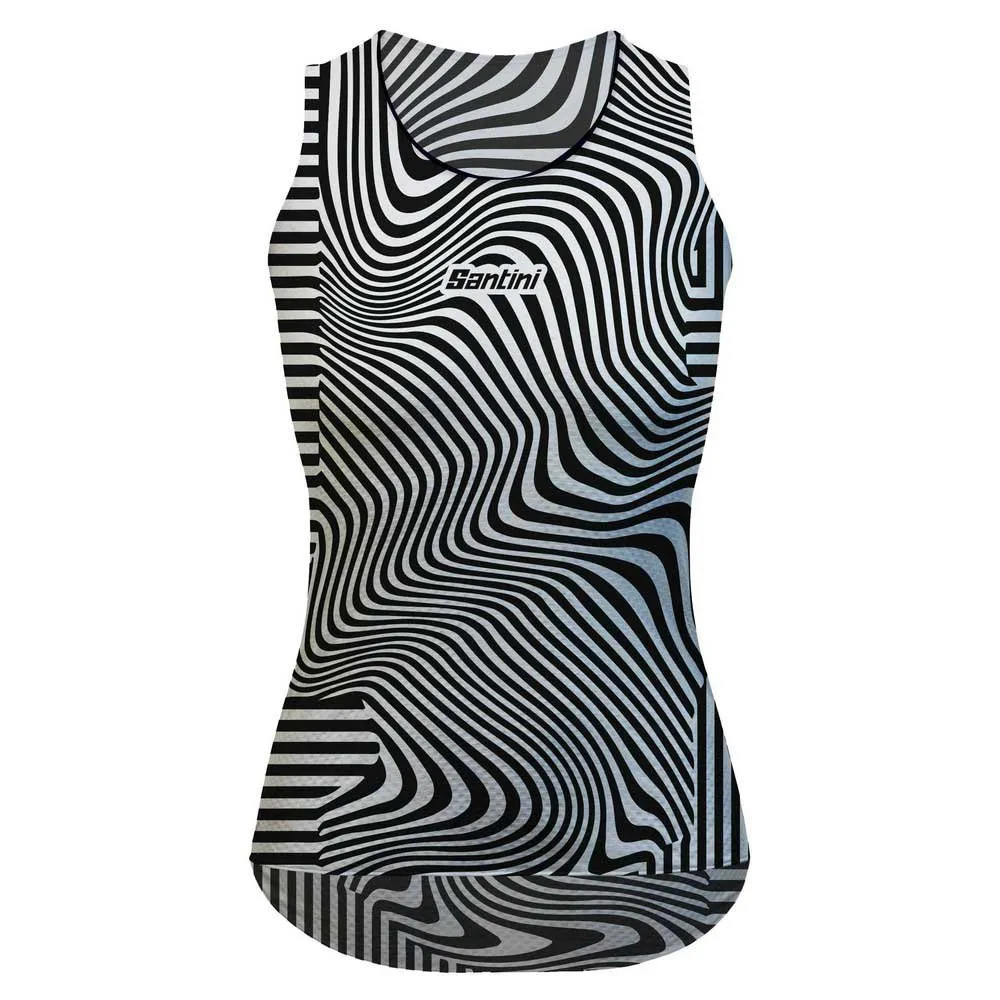 Santini Rotterdam Tour De France Femme Avec Zwift Official Ärmelloses Baselayer, Print Santini Rotterdam Tour De France Femme Avec Zwift Official Ärmelloses Baselayer, Print
