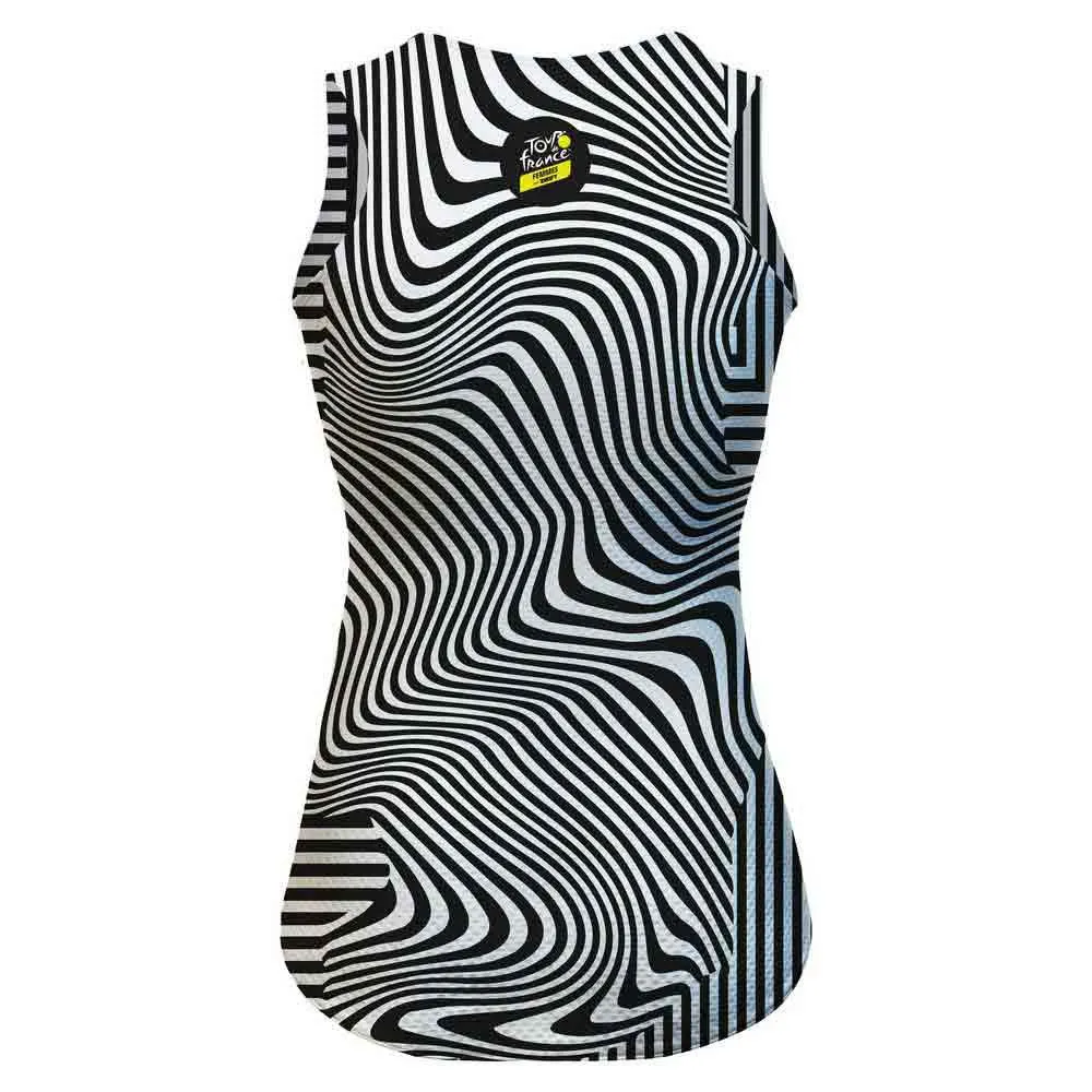 Santini Rotterdam Tour De France Femme Avec Zwift Official Ärmelloses Baselayer, Print Santini Rotterdam Tour De France Femme Avec Zwift Official Ärmelloses Baselayer, Print
