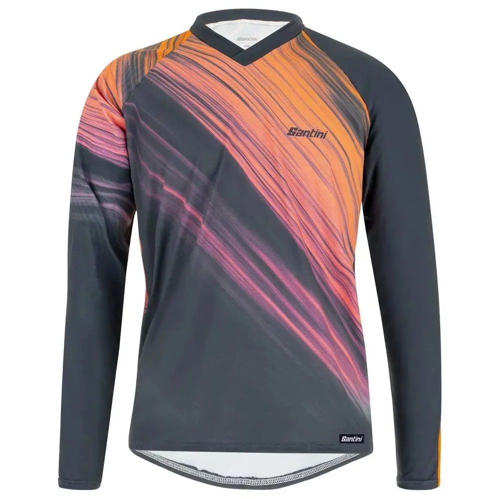 Santini Sasso Langarm-trikot, Red, M