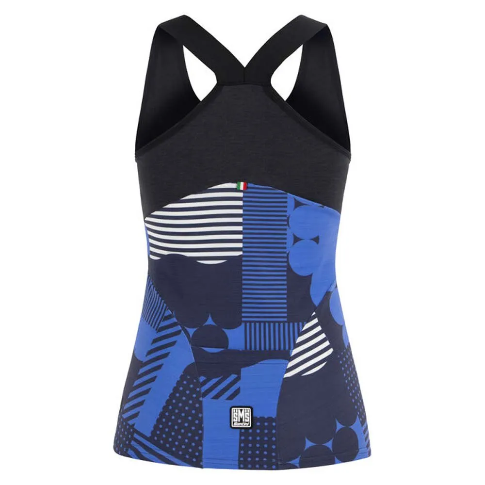 Santini Scia Optic Ärmelloses Trikot, Blue Santini Scia Optic Ärmelloses Trikot, Blue