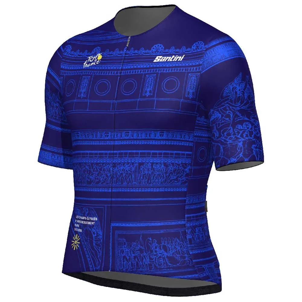 Santini Tdf Arrivée Arc De Triomphe 2025 Kurzarm-radtrikot Santini Tdf Arrivée Arc De Triomphe 2025 Kurzarm-radtrikot