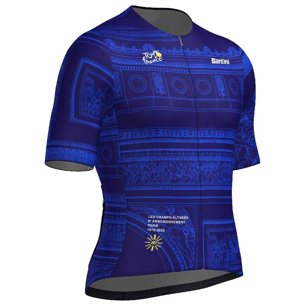 Santini Tdf Arrivée Arc De Triomphe 2025 Kurzarm-radtrikot Santini Tdf Arrivée Arc De Triomphe 2025 Kurzarm-radtrikot