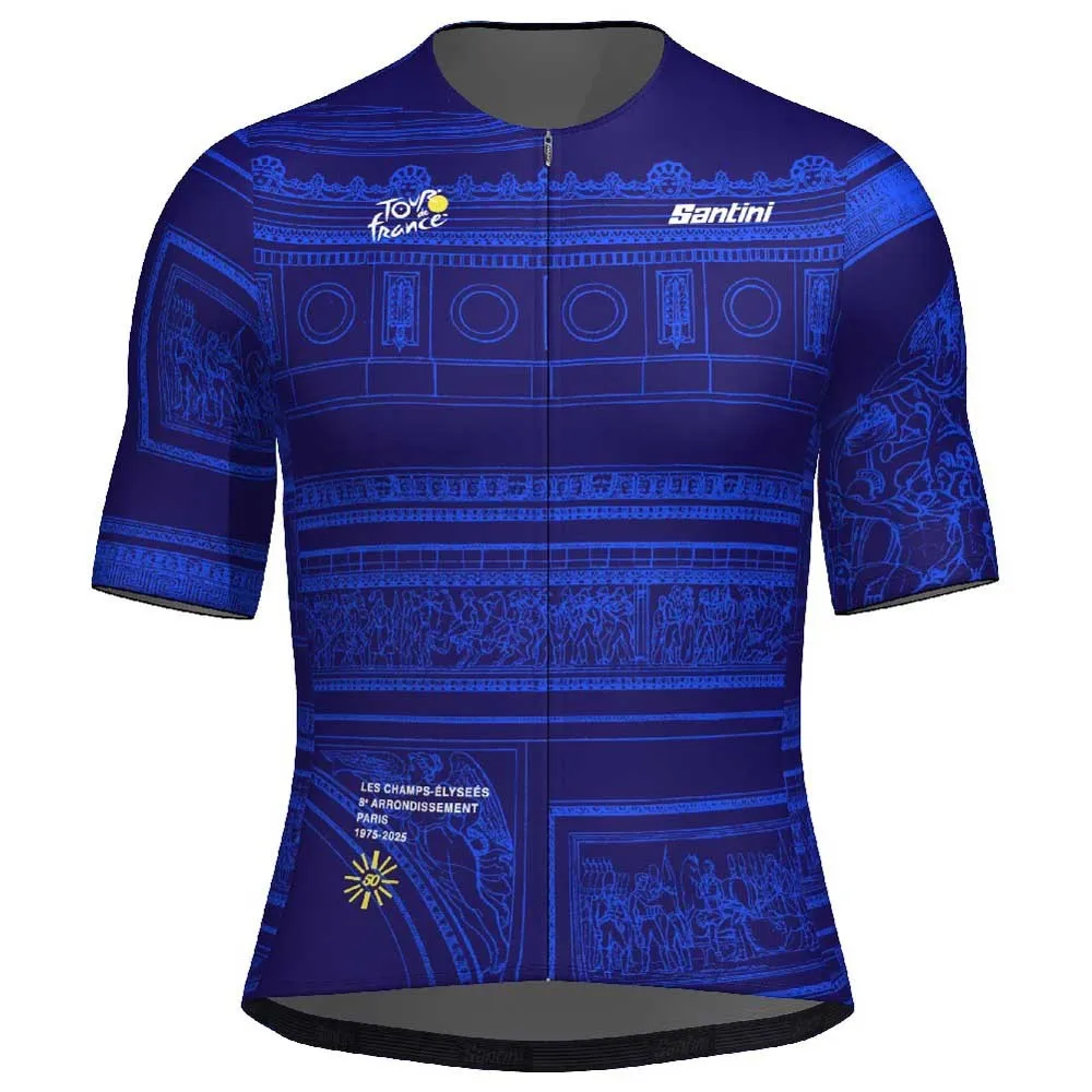 Santini Tdf Arrivée Arc De Triomphe 2025 Kurzarm-radtrikot Santini Tdf Arrivée Arc De Triomphe 2025 Kurzarm-radtrikot