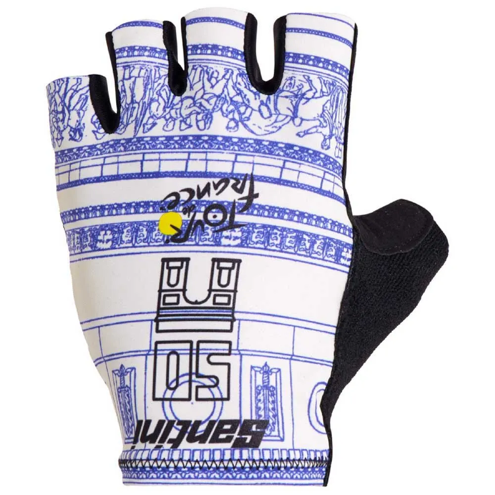 Santini Tdf Arrivée Arc De Triomphe 2025 Kurze Handschuhe Santini Tdf Arrivée Arc De Triomphe 2025 Kurze Handschuhe