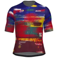 Santini Tdf Arrivée Dash 2025 Kurzarm-radtrikot Santini Tdf Arrivée Dash 2025 Kurzarm-radtrikot