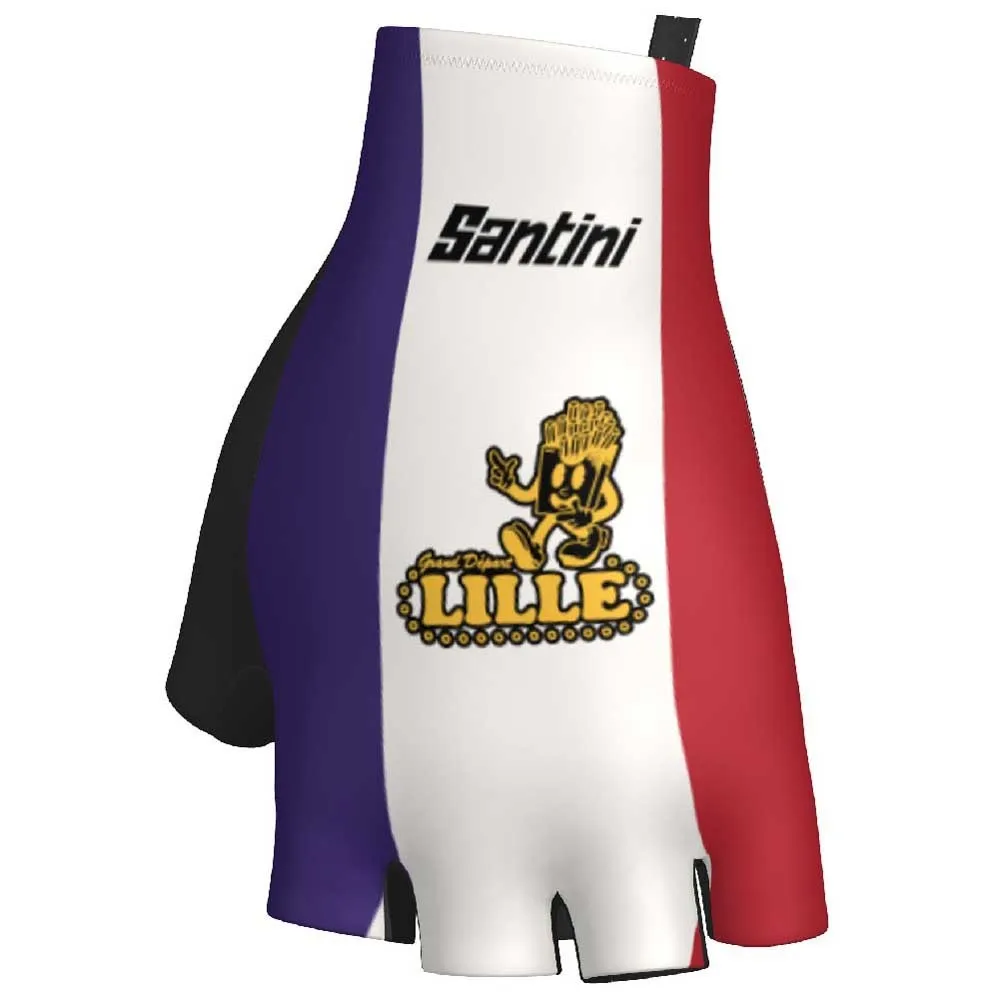 Santini Tdf Grand Depart Lille 2025 Kurze Handschuhe Santini Tdf Grand Depart Lille 2025 Kurze Handschuhe