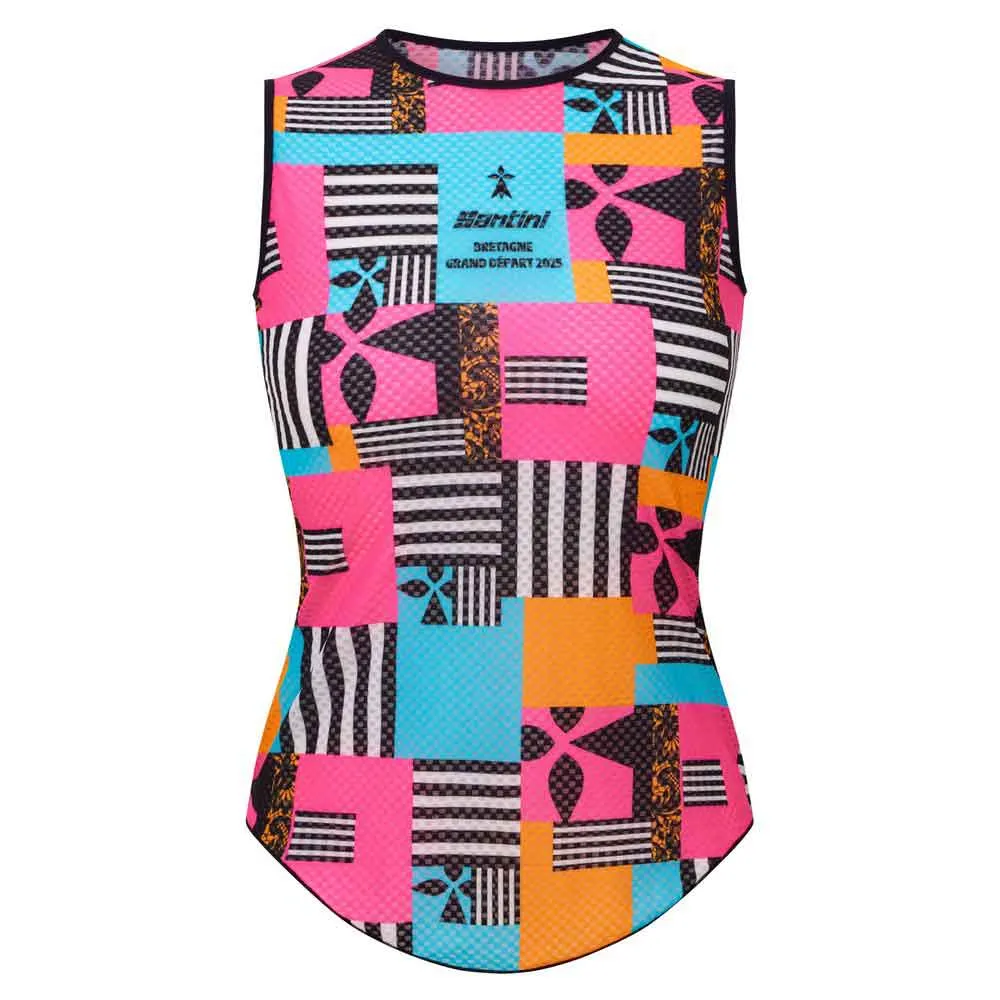 Santini Tdffaz Grand Départ Bretagne 2025 Ärmelloses Baselayer Santini Tdffaz Grand Départ Bretagne 2025 Ärmelloses Baselayer