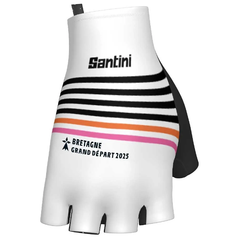 Santini Tdffaz Grand Départ Bretagne 2025 Kurze Handschuhe Santini Tdffaz Grand Départ Bretagne 2025 Kurze Handschuhe