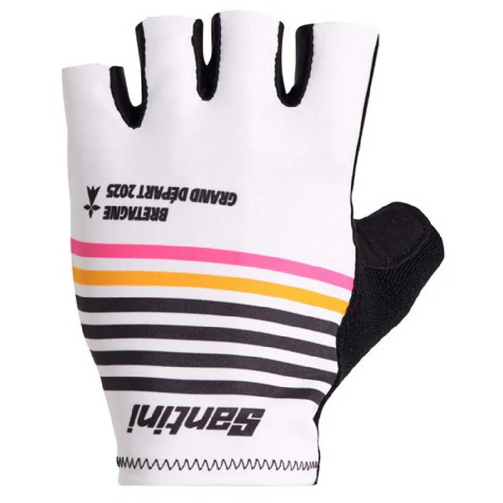 Santini Tdffaz Grand Départ Bretagne 2025 Kurze Handschuhe Santini Tdffaz Grand Départ Bretagne 2025 Kurze Handschuhe