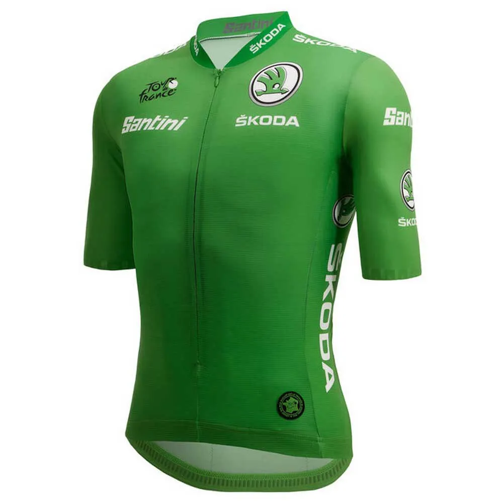 Santini Team Original Tour De France Best Sprinter Kurzarm-radtrikot, Green