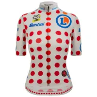 Santini Tour De France Avec Zwift Polka Dot 2025 Kurzarm-radtrikot Santini Tour De France Avec Zwift Polka Dot 2025 Kurzarm-radtrikot