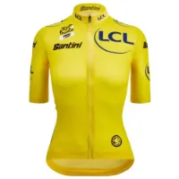 Santini Tour De France Avec Zwift Yellow 2025 Kurzarm-radtrikot Santini Tour De France Avec Zwift Yellow 2025 Kurzarm-radtrikot