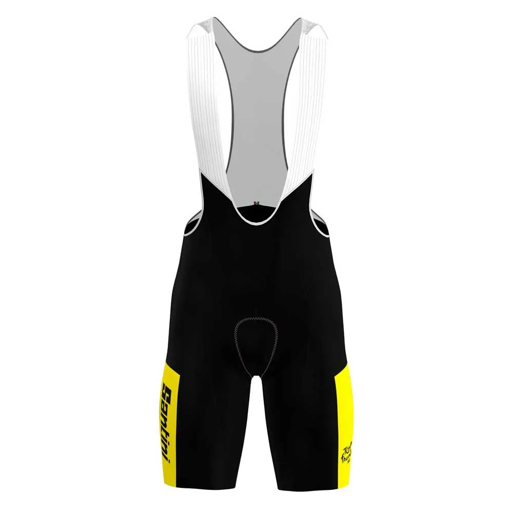 Santini Tour De France Fan Line Overall Leader Trägerhose Santini Tour De France Fan Line Overall Leader Trägerhose