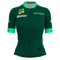 Santini Tour De France Femme Avec Zwift Best Sprinter Leader Kurzarm-radtrikot Santini Tour De France Femme Avec Zwift Best Sprinter Leader Kurzarm-radtrikot