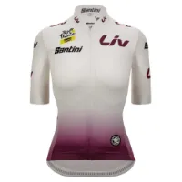 Santini Tour De France Femme Avec Zwift Best Young Leader Kurzarm-radtrikot Santini Tour De France Femme Avec Zwift Best Young Leader Kurzarm-radtrikot