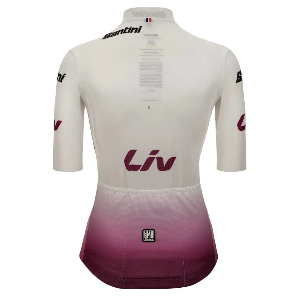 Santini Tour De France Femme Avec Zwift Best Young Leader Kurzarm-radtrikot Santini Tour De France Femme Avec Zwift Best Young Leader Kurzarm-radtrikot
