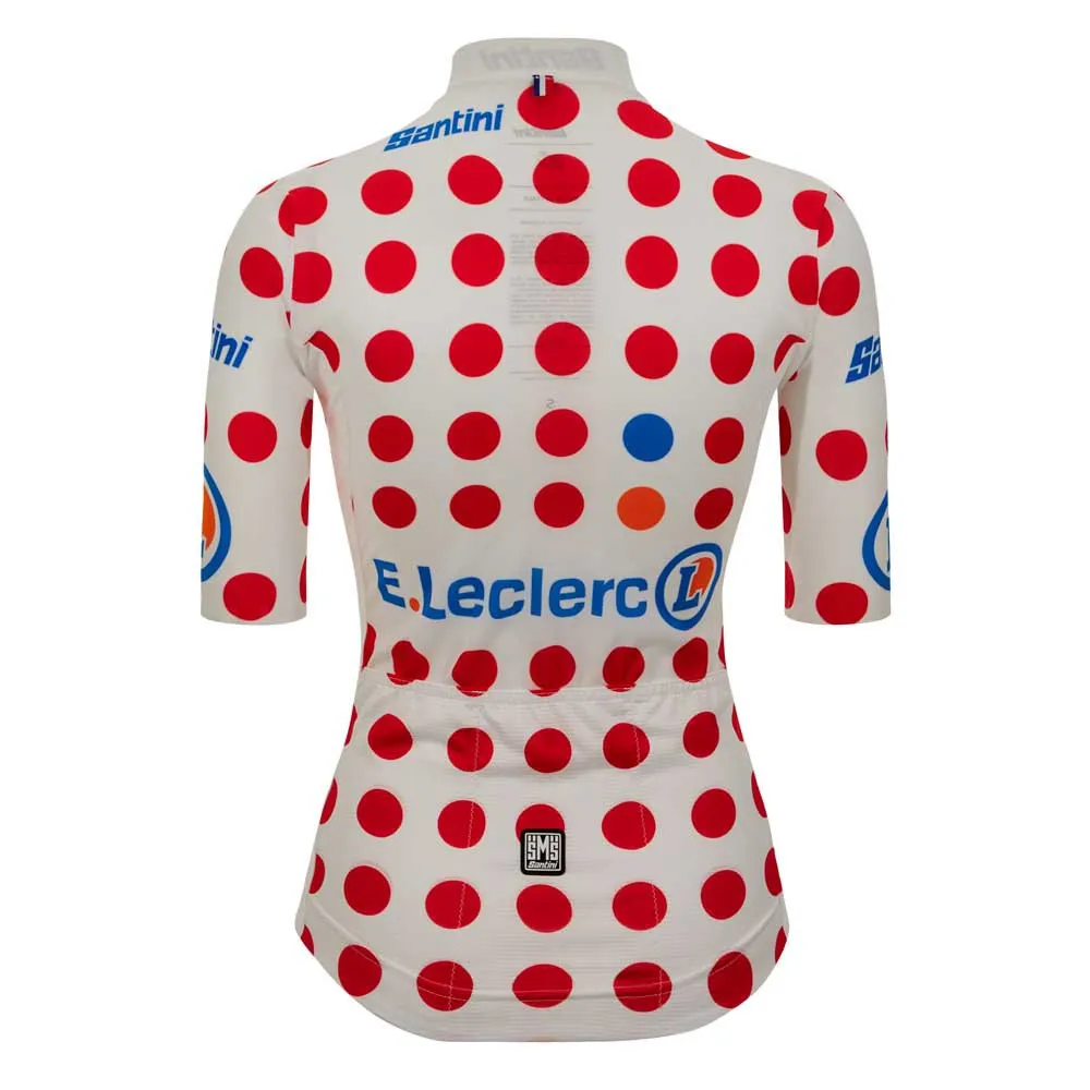 Santini Tour De France Femme Avec Zwift Gpm Leader Kurzarm-radtrikot Santini Tour De France Femme Avec Zwift Gpm Leader Kurzarm-radtrikot