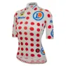 Santini Tour De France Femme Avec Zwift Gpm Leader Kurzarm-radtrikot