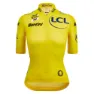 Santini Tour De France Femme Avec Zwift Overall Leader Kurzarm-radtrikot