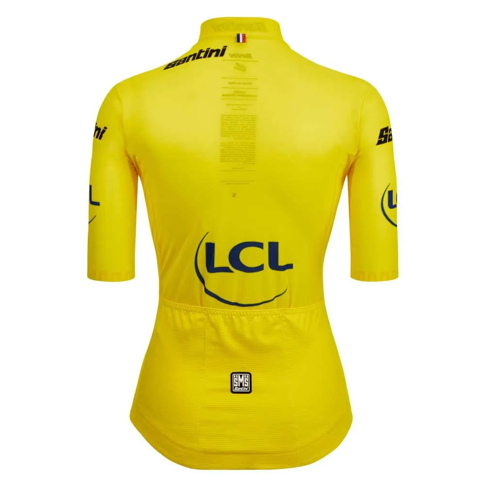 Santini Tour De France Femme Avec Zwift Overall Leader Kurzarm-radtrikot Santini Tour De France Femme Avec Zwift Overall Leader Kurzarm-radtrikot