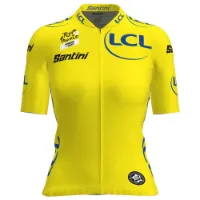 Santini Tour De France Femme Zwift Overall Leader Kurzarm-radtrikot Santini Tour De France Femme Zwift Overall Leader Kurzarm-radtrikot