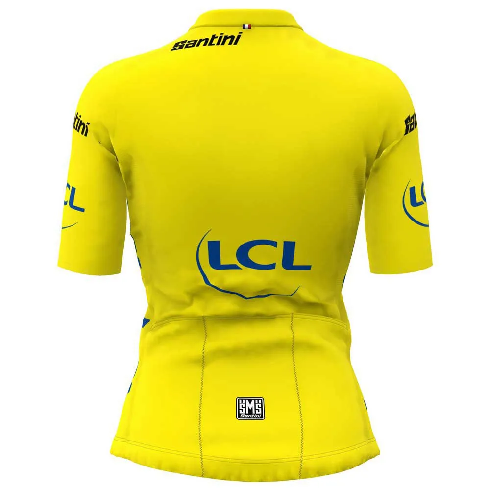 Santini Tour De France Femme Zwift Overall Leader Kurzarm-radtrikot Santini Tour De France Femme Zwift Overall Leader Kurzarm-radtrikot