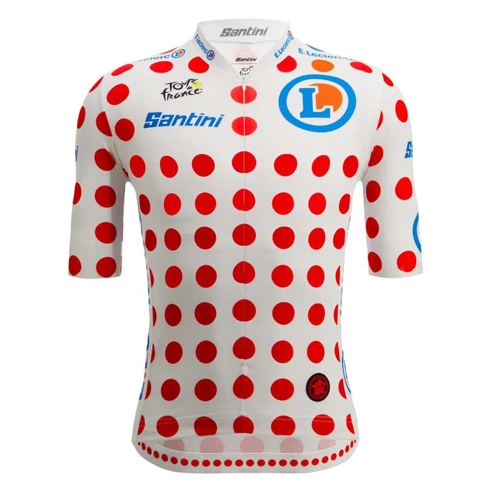 Santini Tour De France Official Gpm Leader Kurzarm-radtrikot Santini Tour De France Official Gpm Leader Kurzarm-radtrikot