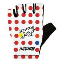 Santini Tour De France Official Gpm Leader Kurze Handschuhe Santini Tour De France Official Gpm Leader Kurze Handschuhe