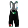 Santini Tour De France Official Mont Blanc-courchevel Trägerhose, Black
