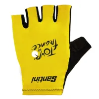 Santini Tour De France Official Overall Leader Kurze Handschuhe Santini Tour De France Official Overall Leader Kurze Handschuhe