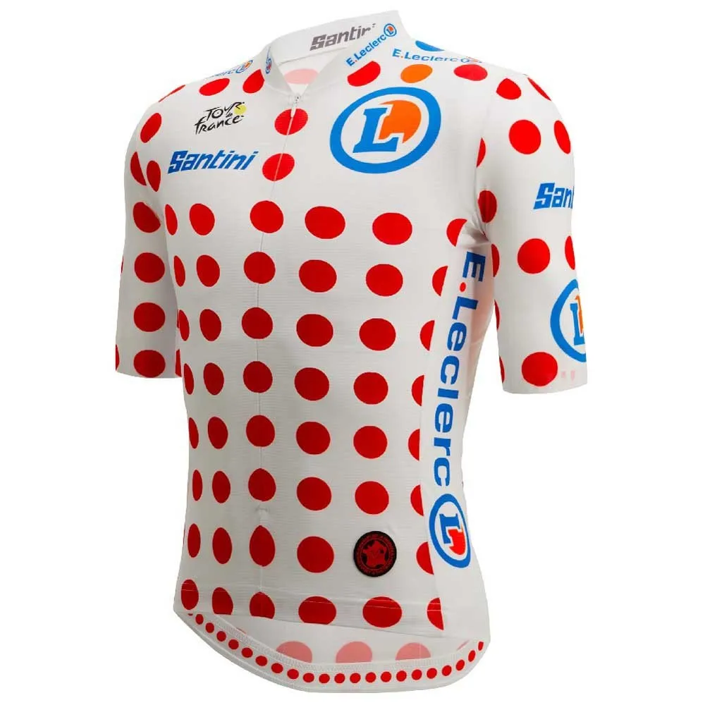 Santini Tour De France Official Polka Dot 2025 Kurzarm-radtrikot Santini Tour De France Official Polka Dot 2025 Kurzarm-radtrikot
