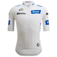 Santini Tour De France Official White 2025 Kurzarm-radtrikot Santini Tour De France Official White 2025 Kurzarm-radtrikot