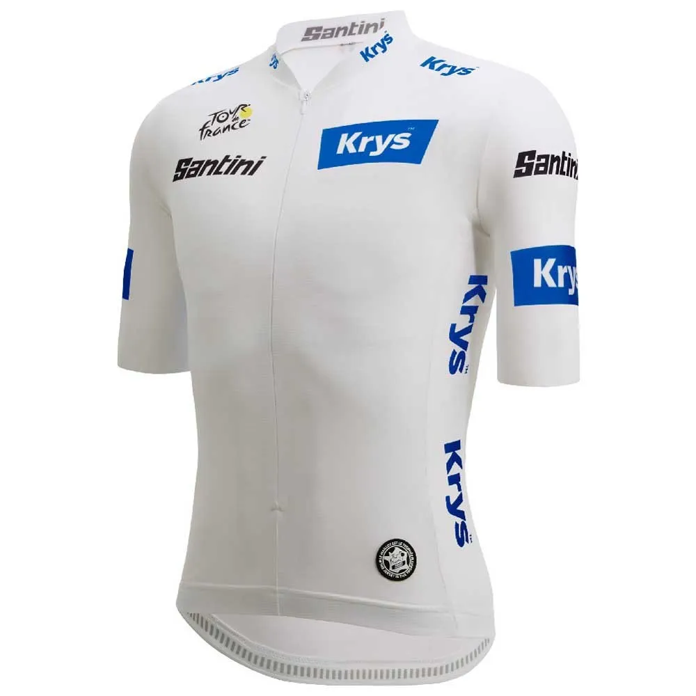 Santini Tour De France Official White 2025 Kurzarm-radtrikot Santini Tour De France Official White 2025 Kurzarm-radtrikot