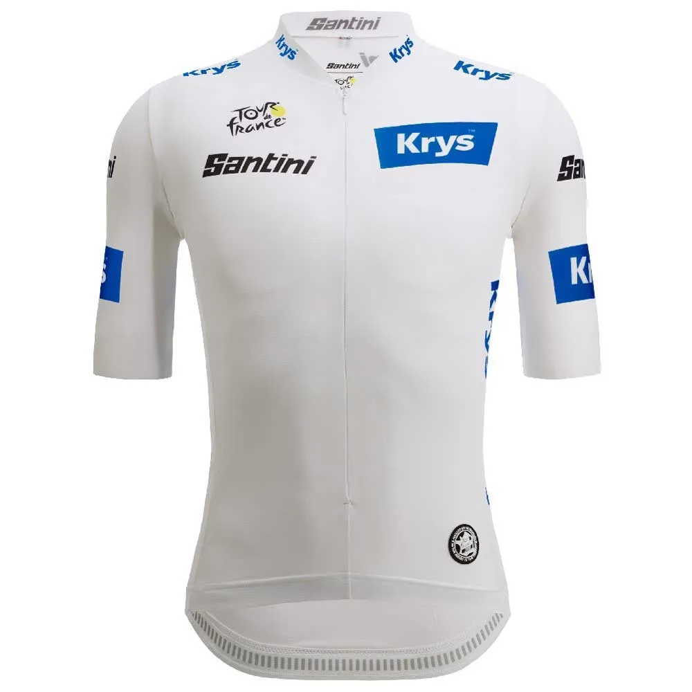 Santini Tour De France Official White 2025 Kurzarm-radtrikot Santini Tour De France Official White 2025 Kurzarm-radtrikot
