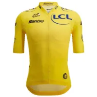 Santini Tour De France Official Yellow 2025 Kurzarm-radtrikot Santini Tour De France Official Yellow 2025 Kurzarm-radtrikot