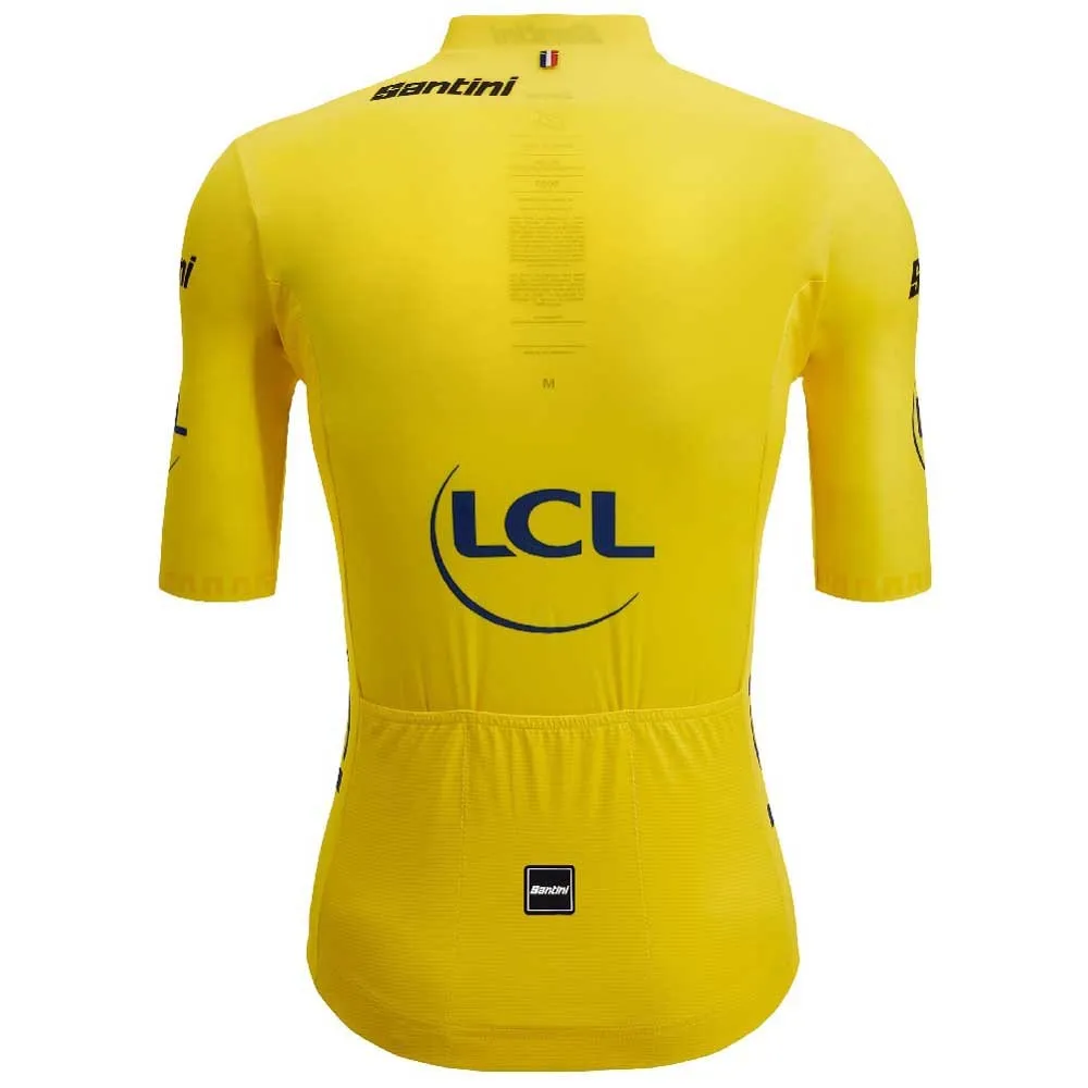 Santini Tour De France Official Yellow 2025 Kurzarm-radtrikot Santini Tour De France Official Yellow 2025 Kurzarm-radtrikot