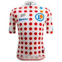 Santini Tour De France Polka Dot 2025 Kurzarm-radtrikot Santini Tour De France Polka Dot 2025 Kurzarm-radtrikot