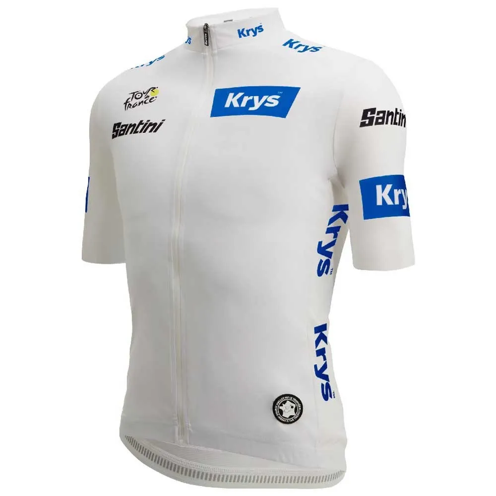 Santini Tour De France White 2025 Kurzarm-radtrikot Santini Tour De France White 2025 Kurzarm-radtrikot