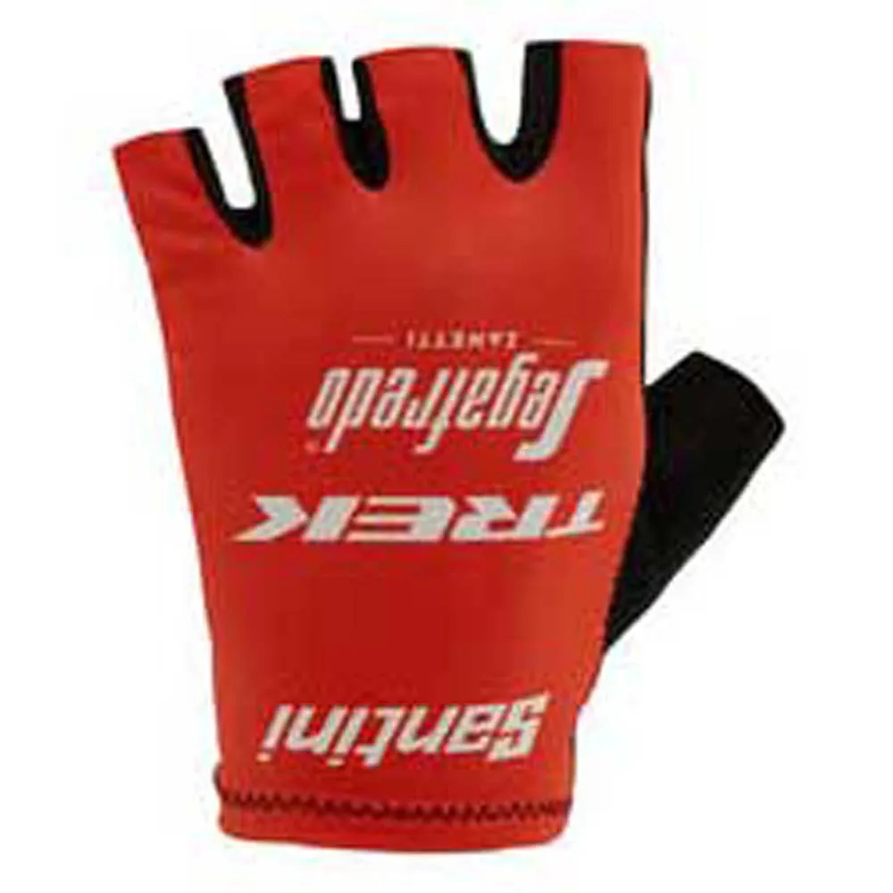 Santini Trek Segafredo Kurze Handschuhe, Red