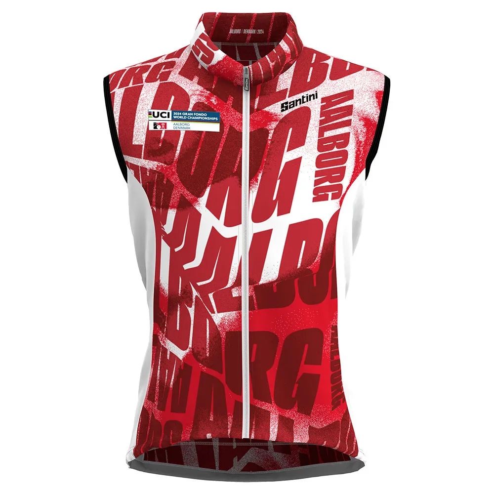 Santini Uci Granfondo Wc Aalborg 2024 Weste, Print