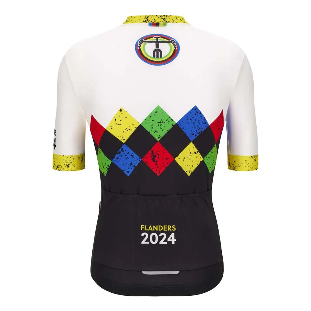 Santini Uci Gravel World Championships Leuven Kurzarm-radtrikot, Black Santini Uci Gravel World Championships Leuven Kurzarm-radtrikot, Black